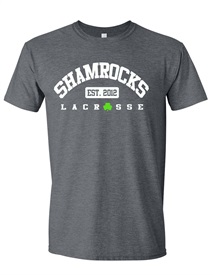 Anniversary Shamrocks Soft Style Cotton Anniversary Grey T-shirt - Orders due by Friday. March 24, 2023